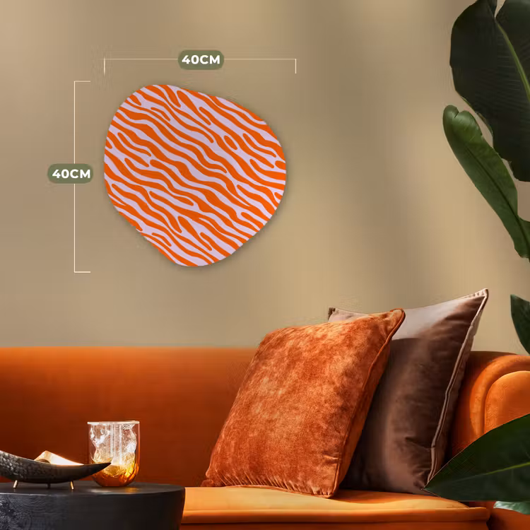 Organisch schilderij - Forex - Strepen - Dynamisch - Oranje — 4