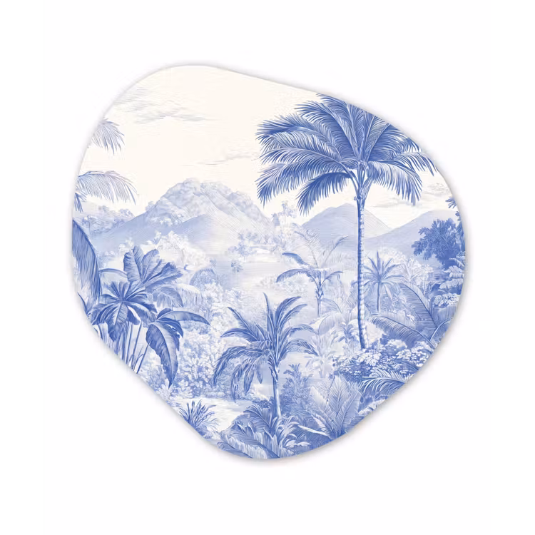 Organisch schilderij - Forex - Tropisch - Jungle - Blauw — 1
