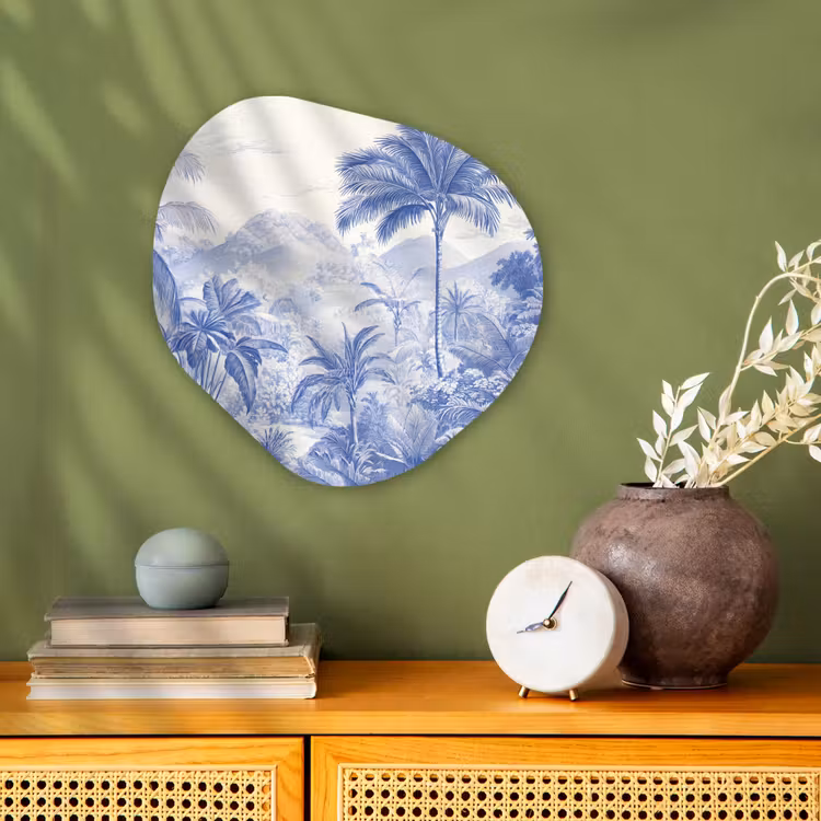 Organisch schilderij - Forex - Tropisch - Jungle - Blauw — 2