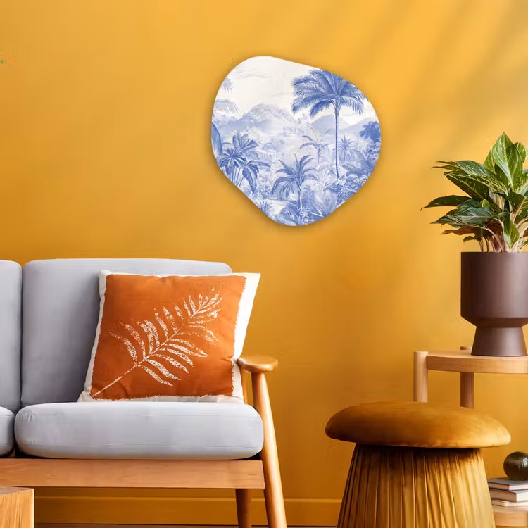 Organisch schilderij - Forex - Tropisch - Jungle - Blauw — 3