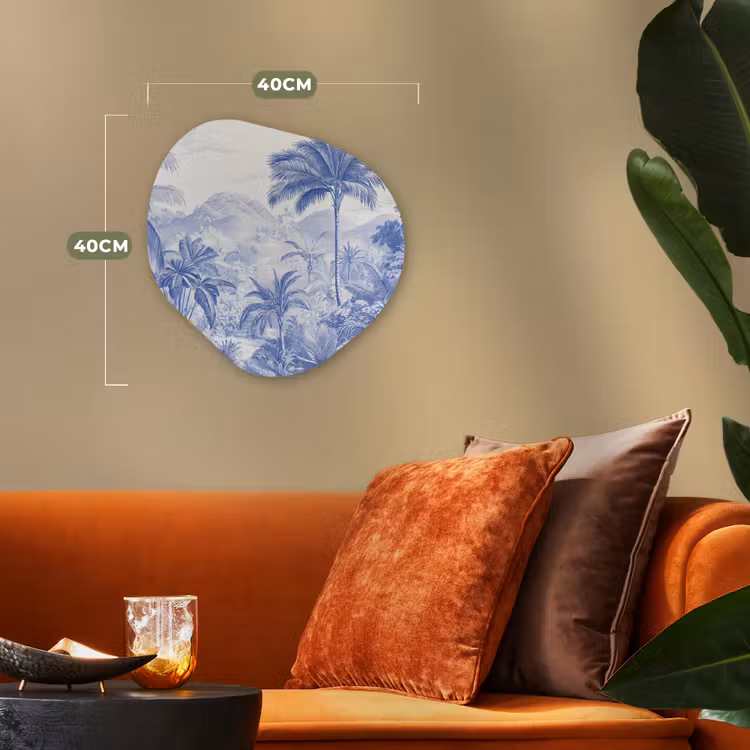 Organisch schilderij - Forex - Tropisch - Jungle - Blauw — 4
