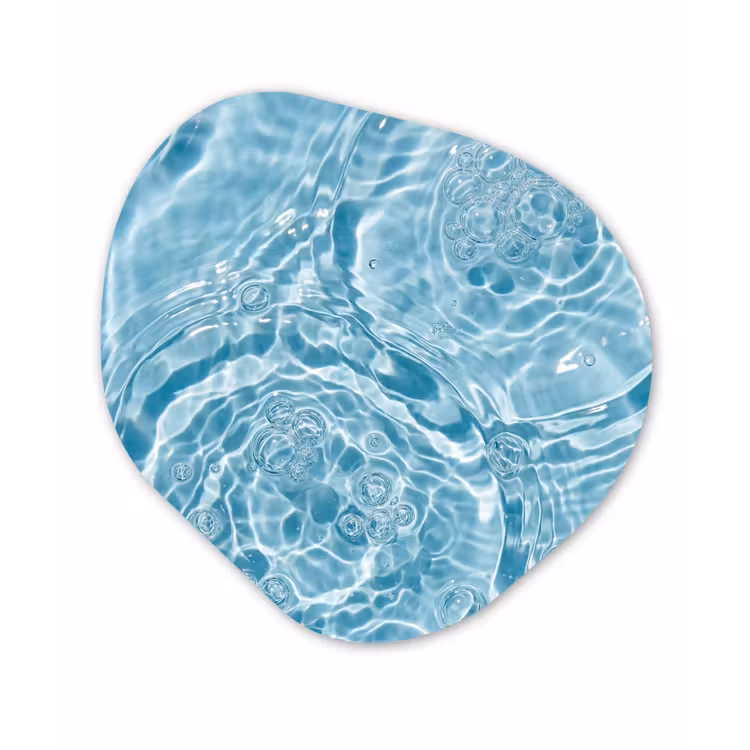 Organisch schilderij - Forex - Water - Blauw - bubbels — 1