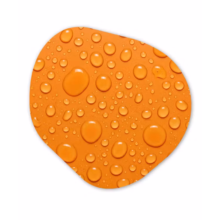 Organisch schilderij - Forex - Water - Druppels - Oranje — 1