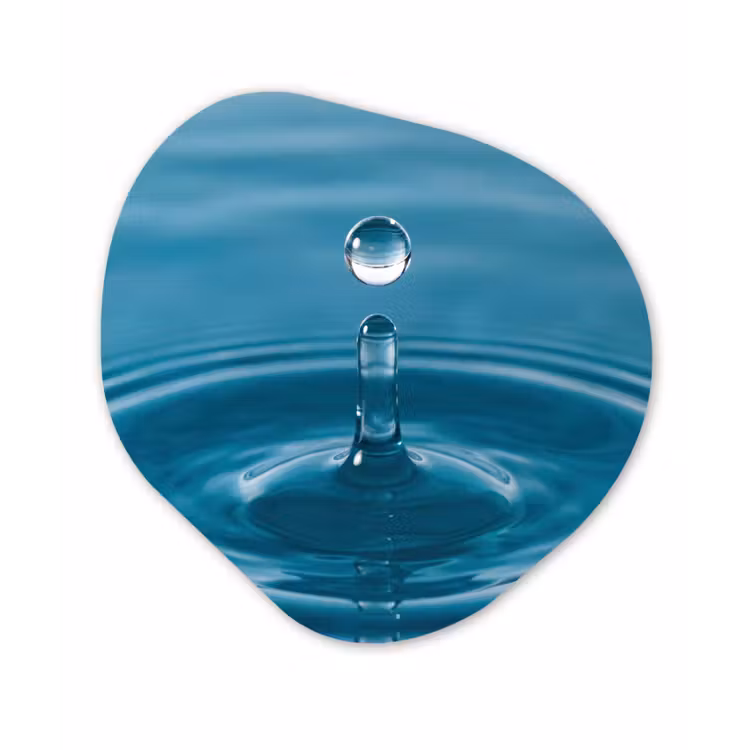 Organisch schilderij - Forex - Waterdruppel - Water - Oppervlakte — 1