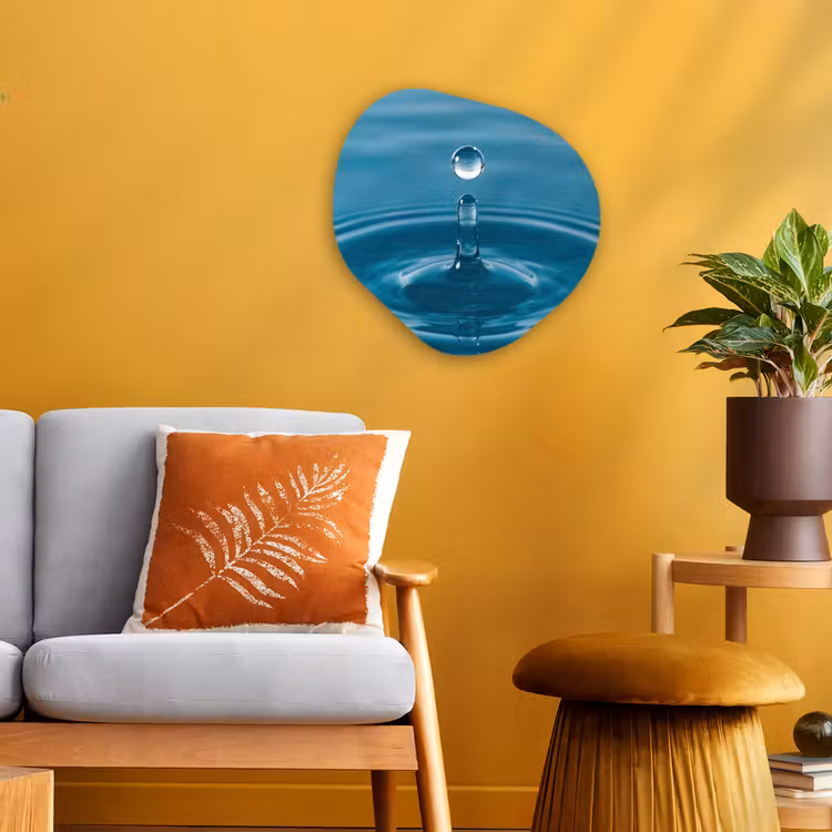 Organisch schilderij - Forex - Waterdruppel - Water - Oppervlakte — 3