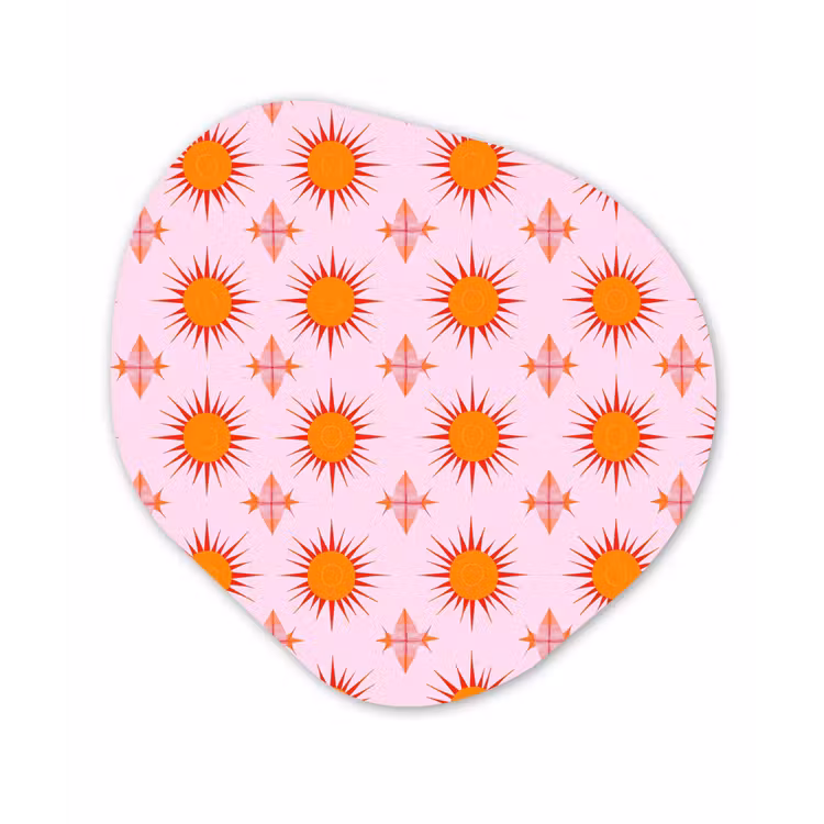 Organisch schilderij - Forex - Zon - Patroon - Roze — 1