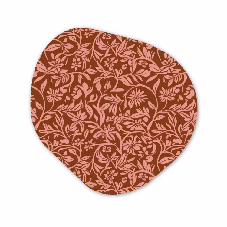 Organische vorm aluminium - Bloemen - Print - Roze — 1