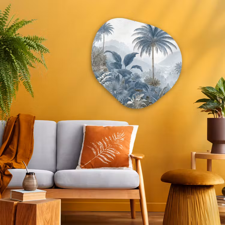 Organische vorm aluminium - Jungle - Modern - Blauw - Groen — 3