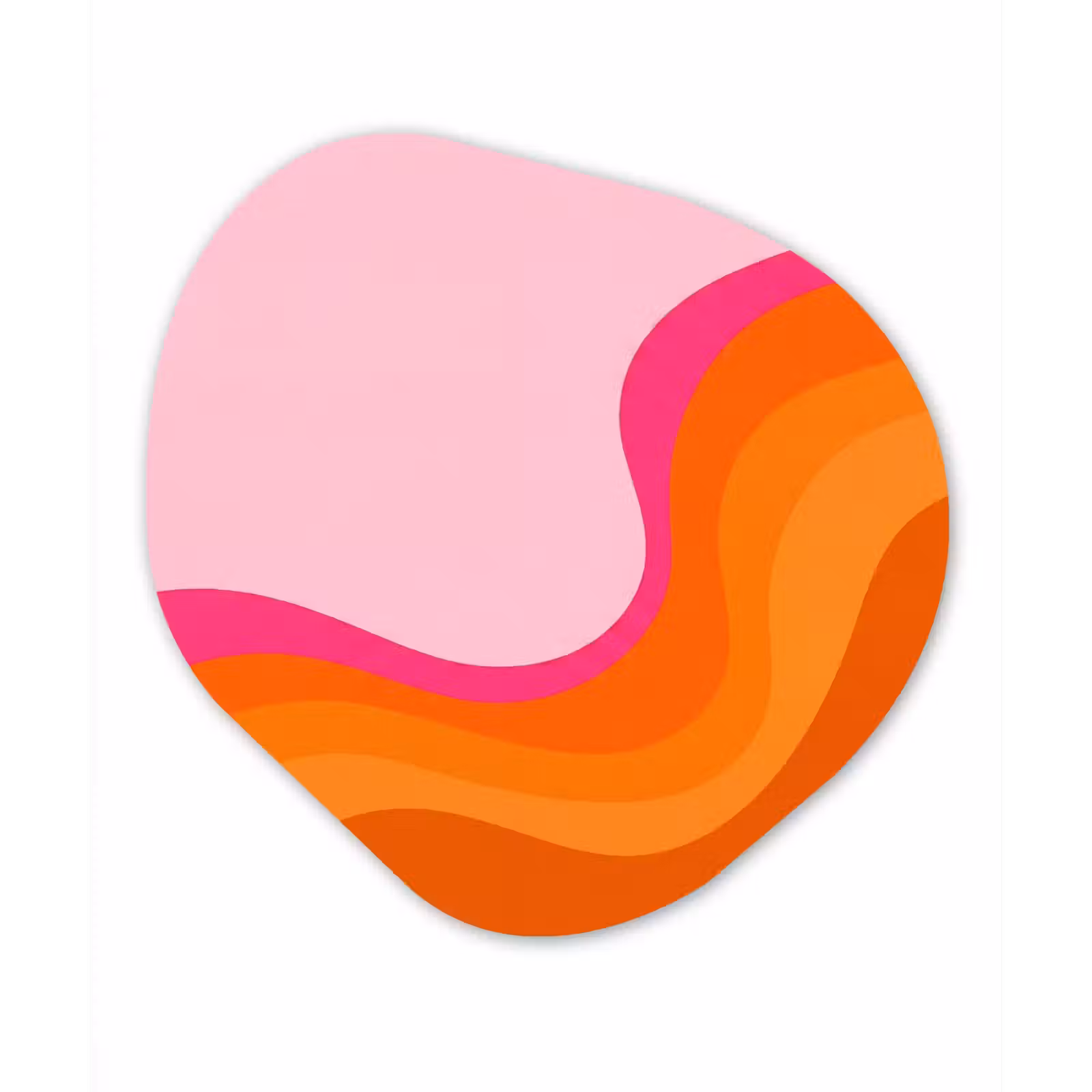 Organisch schilderij - Forex - Retro - Waves - Kleurrijk — 1