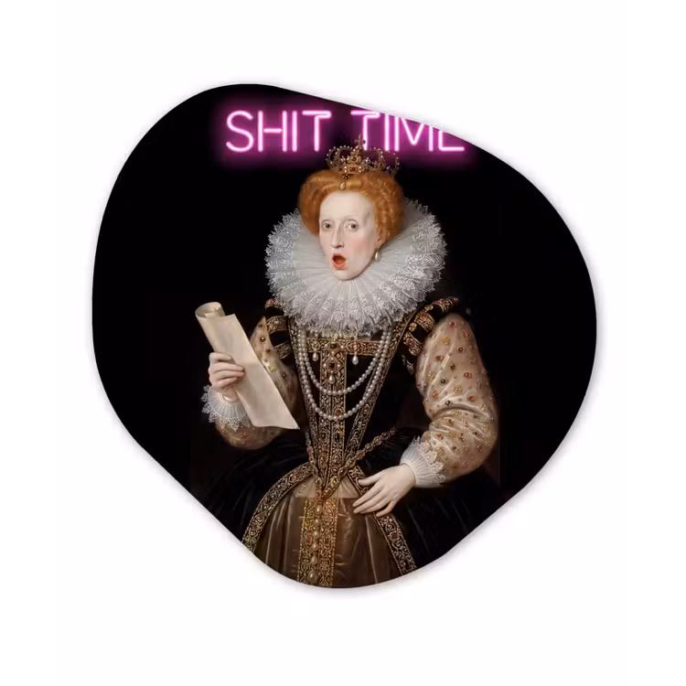 Organisch schilderij - Forex - Portret - Humor - Neon — 1