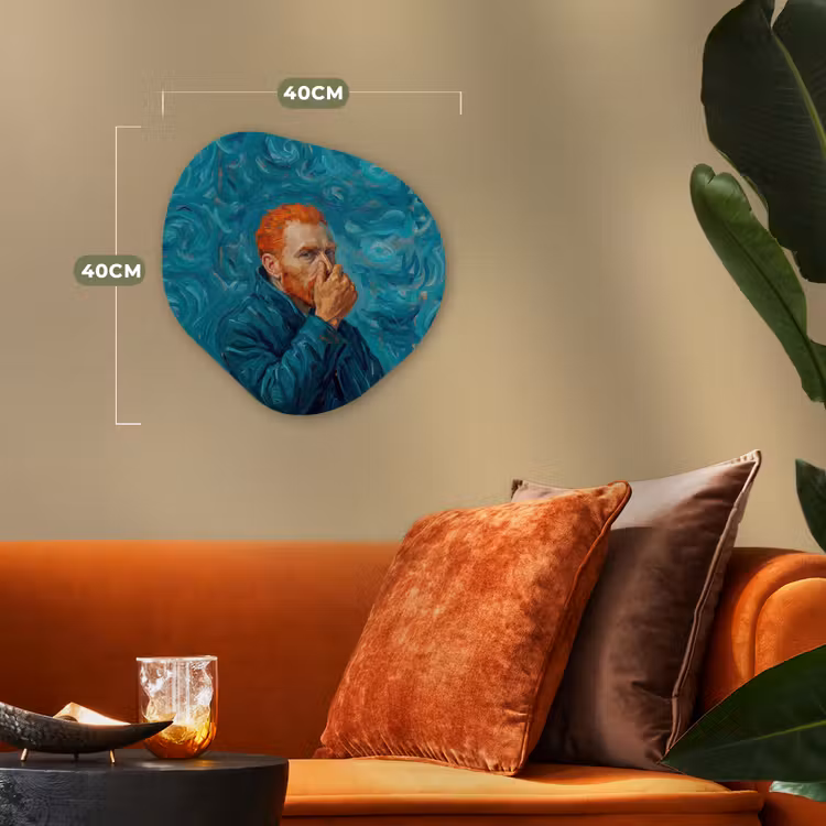 Organisch schilderij - Forex - Portret - Klassiek - Blauw — 4