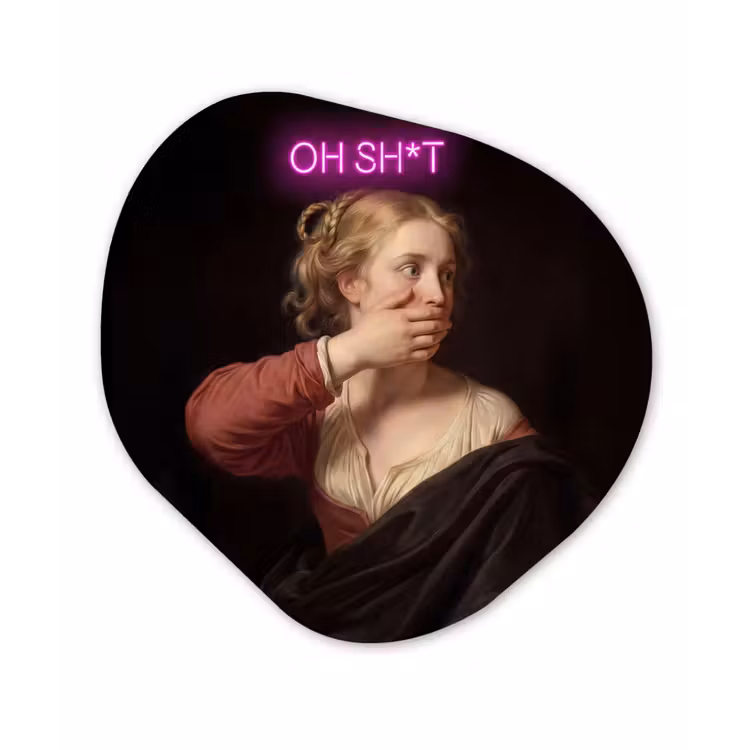 Organisch schilderij - Forex - Quote - Neon - vrouw — 1