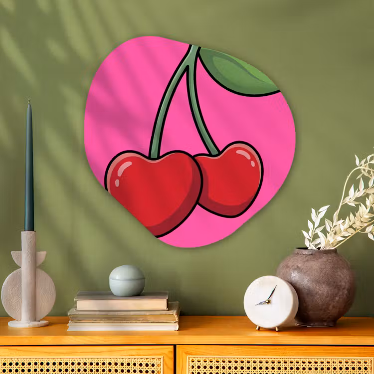 Organische vorm aluminium - Kers - Roze - Fruit — 2