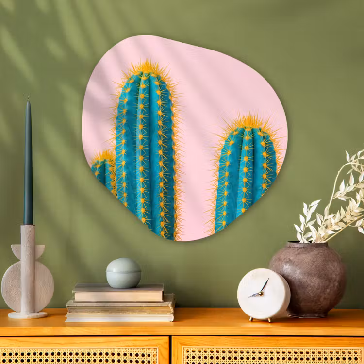 Organische vorm aluminium - Cactussen - Modern - Pastel — 2