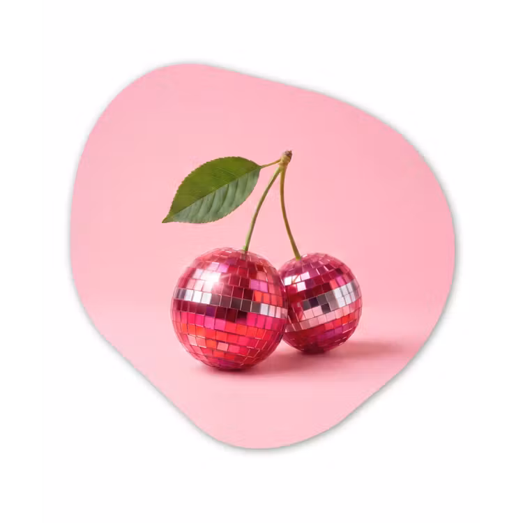 Organische vorm aluminium - Disco - Kersen - Roze — 1