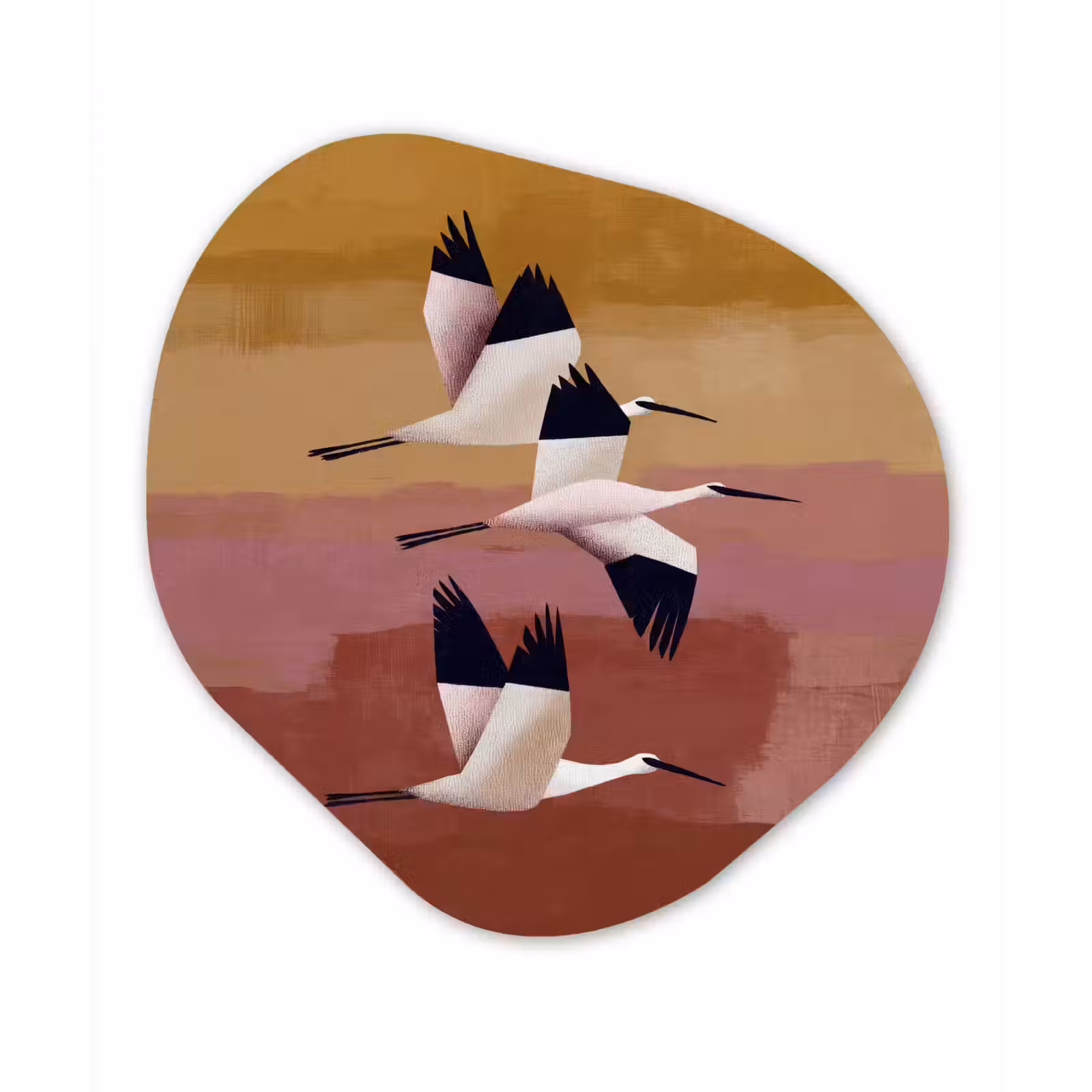 Organisch schilderij - Forex - Vogels - Snavel - Abstract — 1