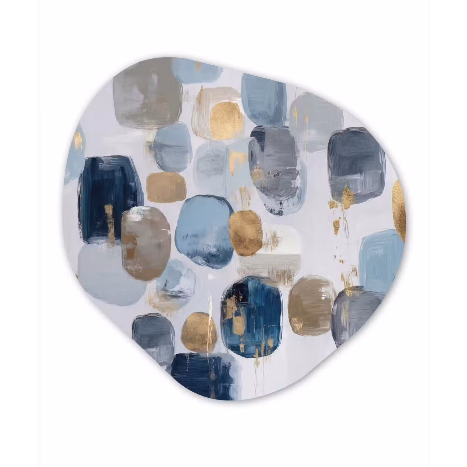 Organische vorm aluminium - Abstract - Goud - Vormen — 1