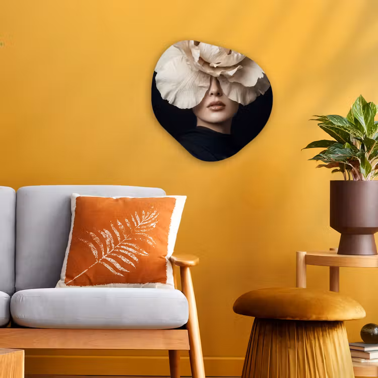 Organisch schilderij - Forex - Roos - Tijdloos - Zwart — 3