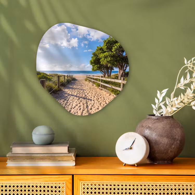 Organisch schilderij - Forex - Strand - Zandpad - Oceaan - Natuur — 2