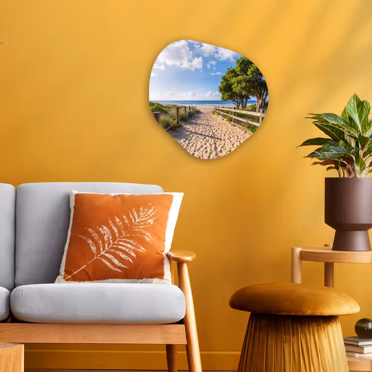 Organisch schilderij - Forex - Strand - Zandpad - Oceaan - Natuur — 3