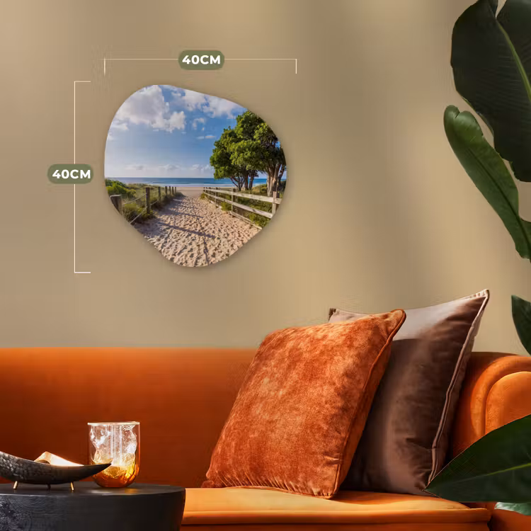 Organisch schilderij - Forex - Strand - Zandpad - Oceaan - Natuur — 4