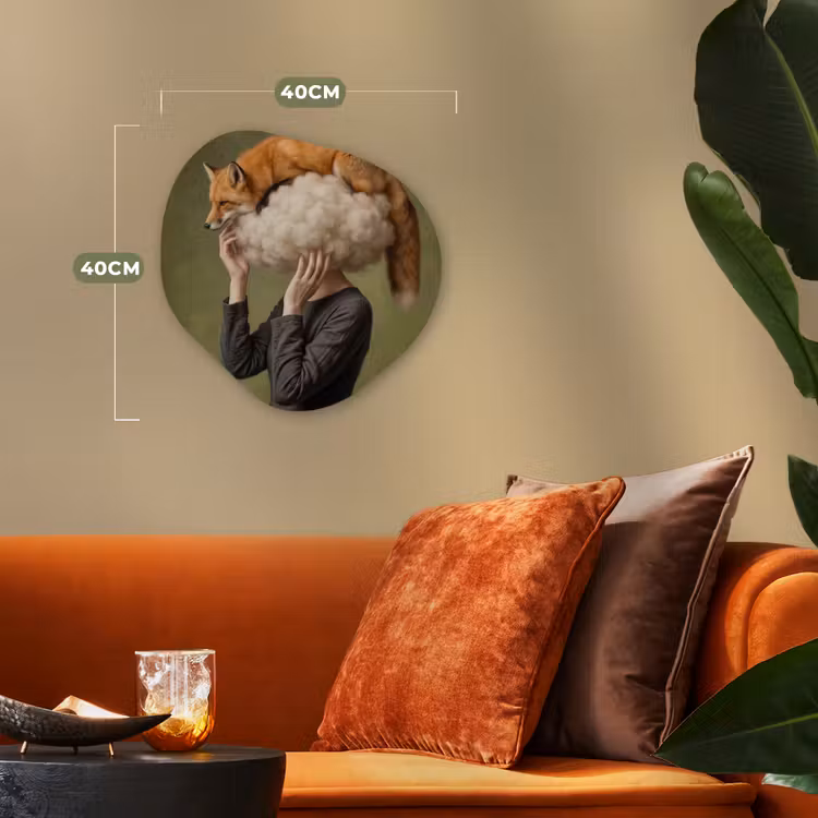 Organisch schilderij - Forex - Vos - Surrealistisch - Groen — 4