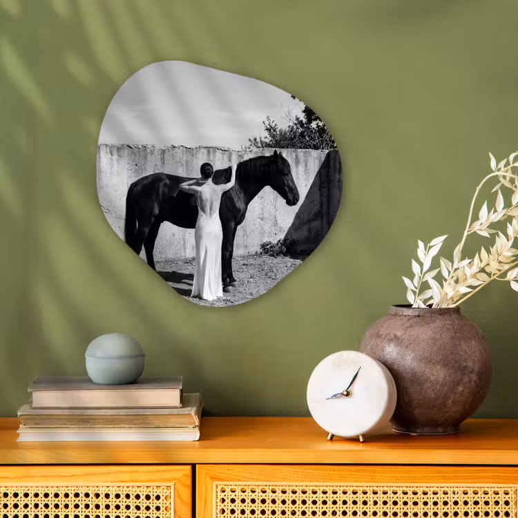 Organisch schilderij - Forex - Vrouw - Paard - Artistiek — 2