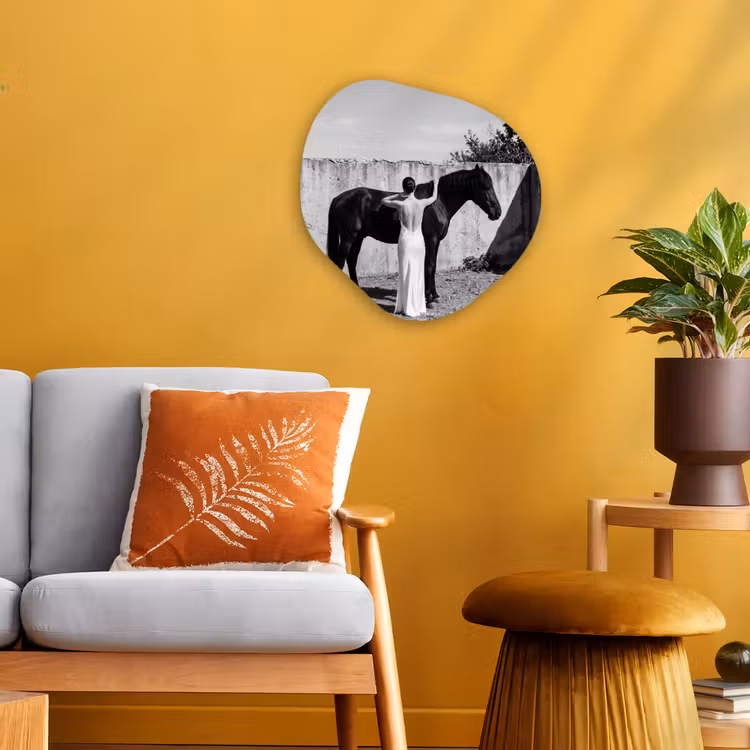 Organisch schilderij - Forex - Vrouw - Paard - Artistiek — 3