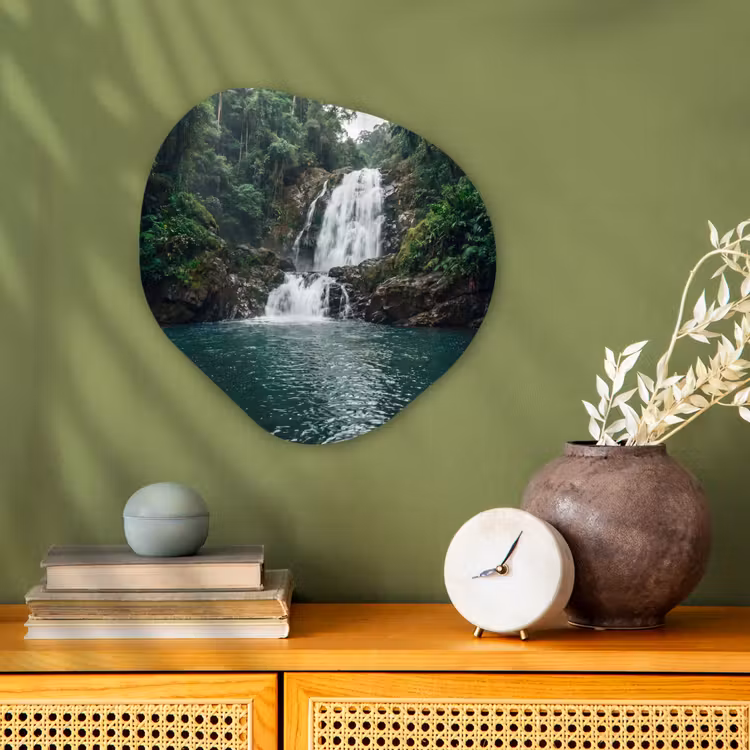 Organisch schilderij - Forex - Waterfall - Forest - Nature - Greenkhgyguyg — 2