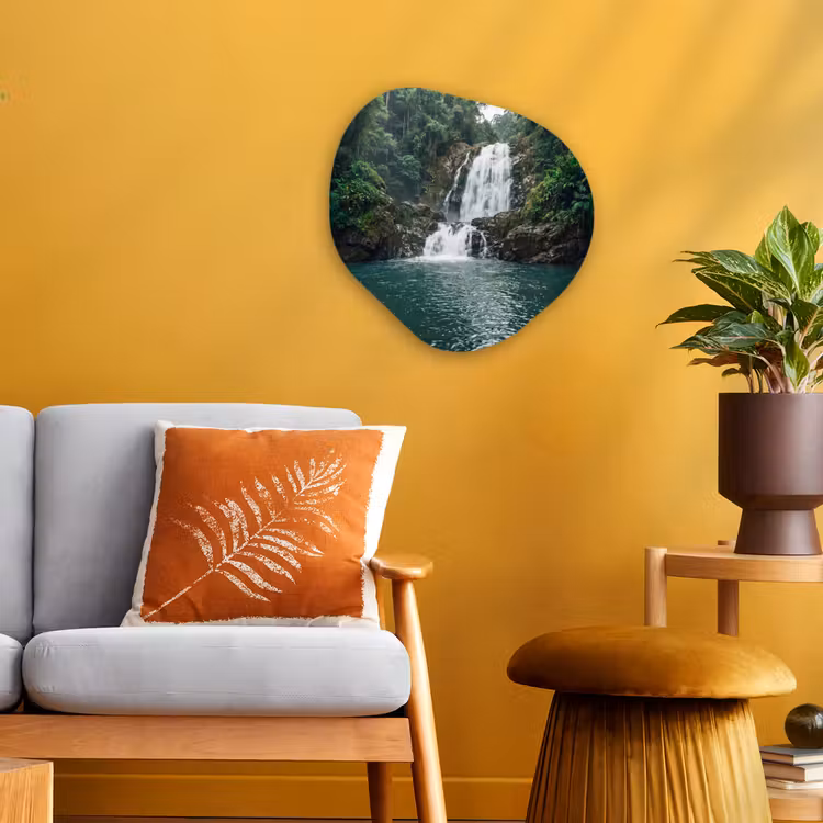 Organisch schilderij - Forex - Waterfall - Forest - Nature - Greenkhgyguyg — 3