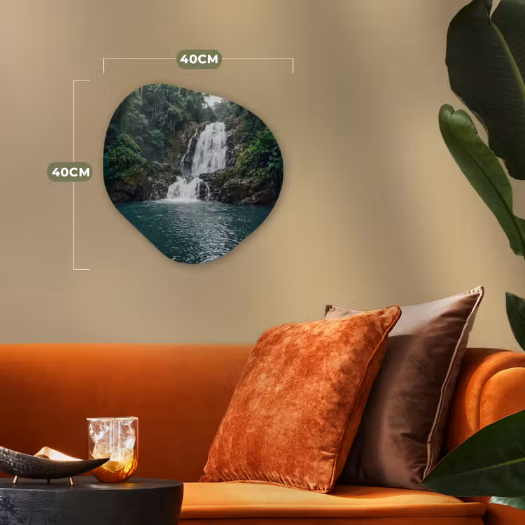 Organisch schilderij - Forex - Waterfall - Forest - Nature - Greenkhgyguyg — 4
