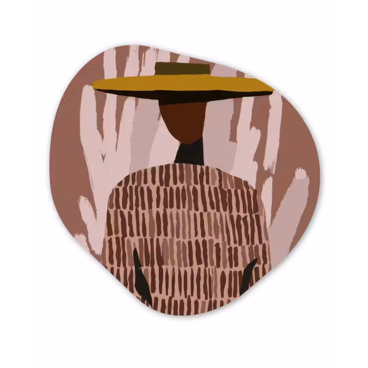 Organische vorm aluminium - Abstract - Figuur - Illustratie - Hoed — 1