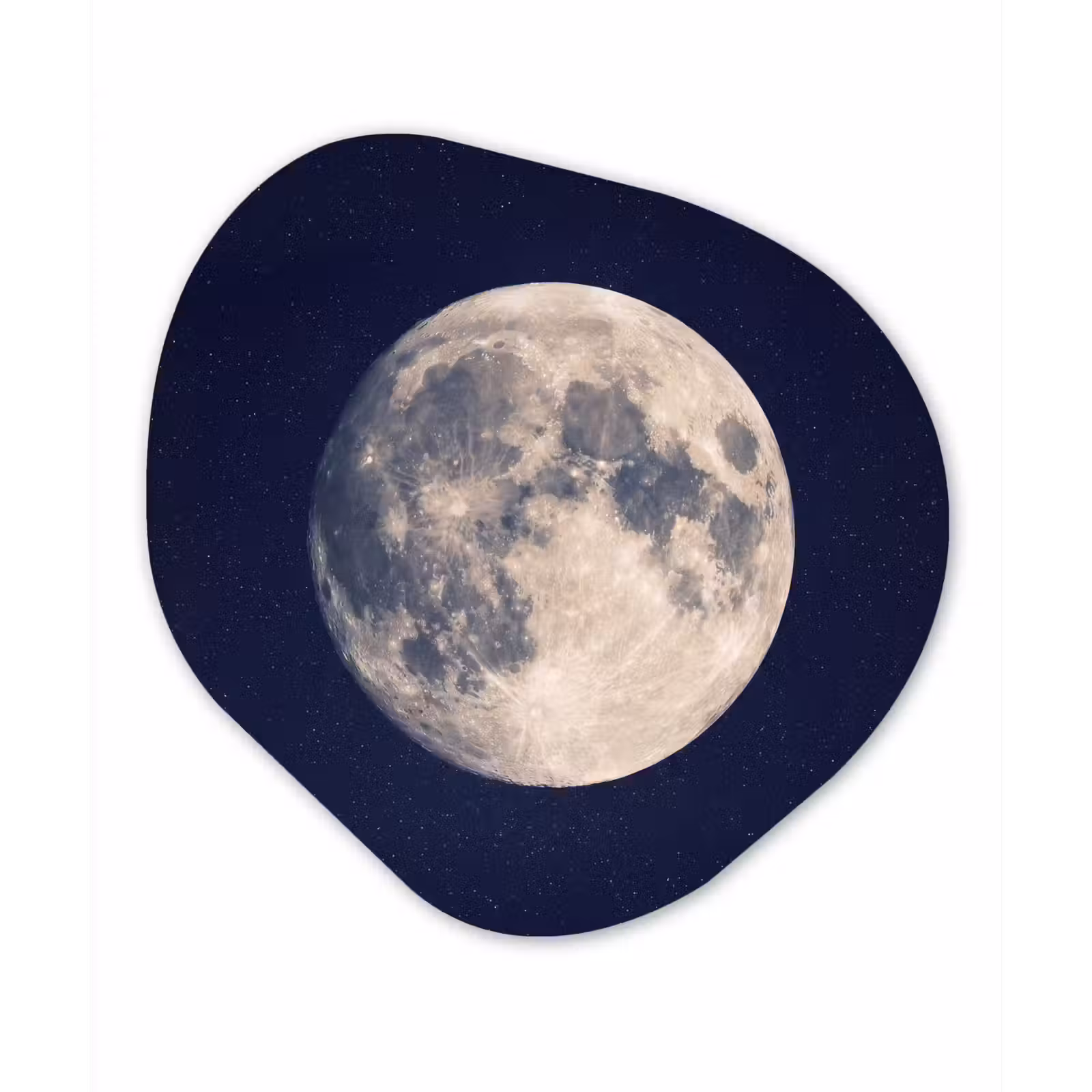 Organisch schilderij - Forex - Ruimte - Maan - Kosmos — 1