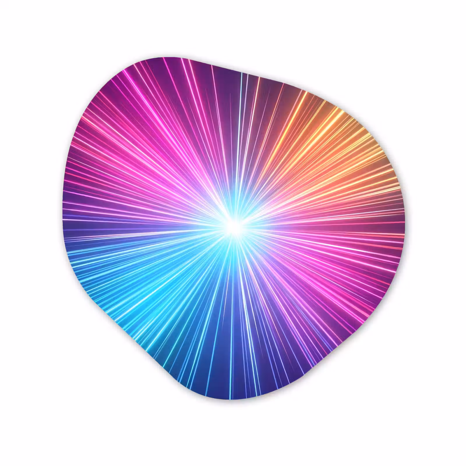 Organische vorm aluminium - Abstract - Light - Burst - Modern - Colorful — 1
