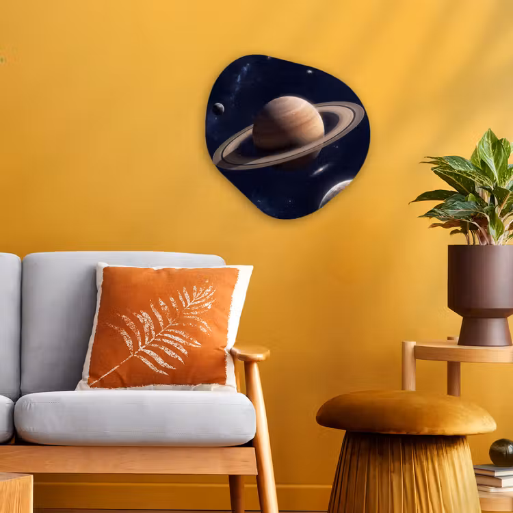 Organisch schilderij - Forex - Planeten - Saturnus - Ruimte — 3