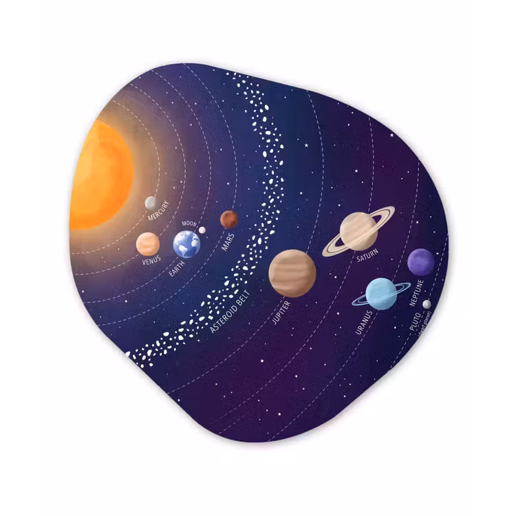 Organisch schilderij - Forex - Planetenstelsel - Ruimte - Illustratie — 1