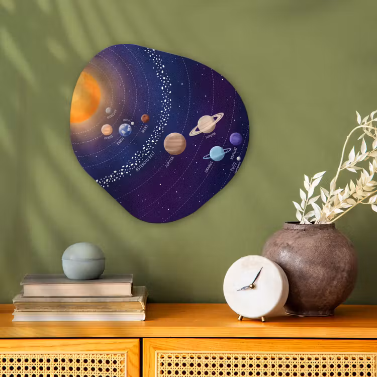 Organisch schilderij - Forex - Planetenstelsel - Ruimte - Illustratie — 2