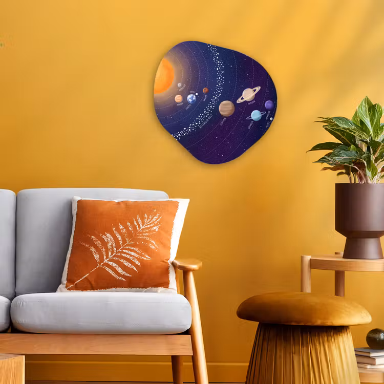 Organisch schilderij - Forex - Planetenstelsel - Ruimte - Illustratie — 3