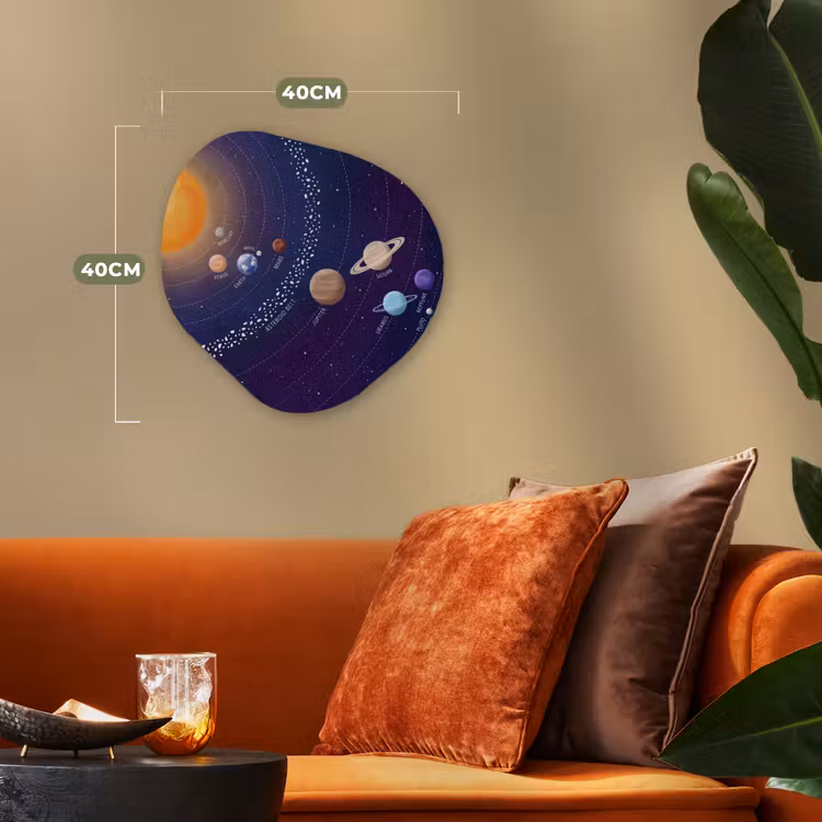Organisch schilderij - Forex - Planetenstelsel - Ruimte - Illustratie — 4