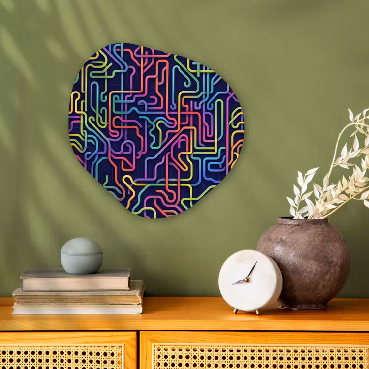 Organisch schilderij - Forex - Retro - Abstract - Neon — 2