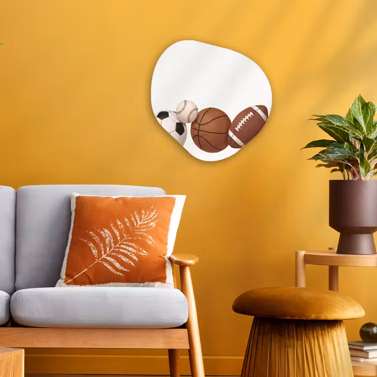 Organisch schilderij - Forex - Sport - Ballen - Illustratie — 3