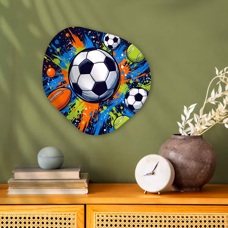 Organisch schilderij - Forex - Sport - Ballen - Kleurrijk — 2