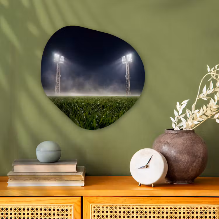 Organisch schilderij - Forex - Stadion - Lichtmast - Sport - Nacht — 2