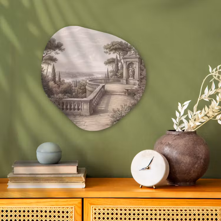 Organisch schilderij - Forex - Terras - Stad - Uitzicht - Rivier — 2