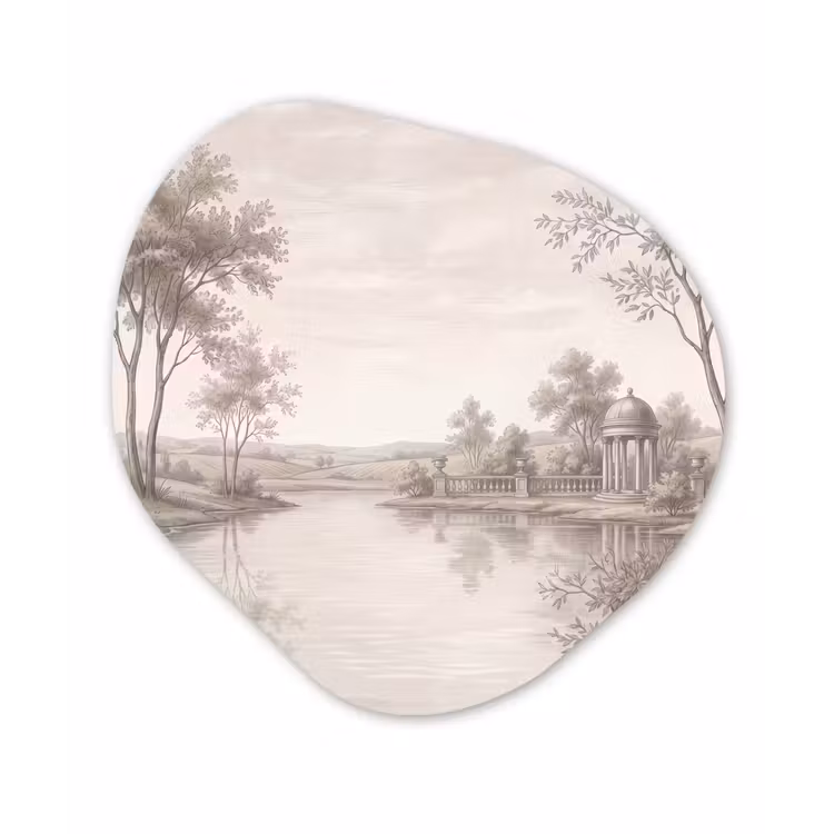 Organisch schilderij - Forex - Terras - Water - Natuur - Landschap — 1