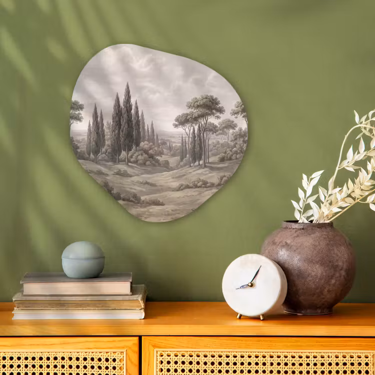 Organisch schilderij - Forex - Vallei - Bos - Natuur - Groen — 2