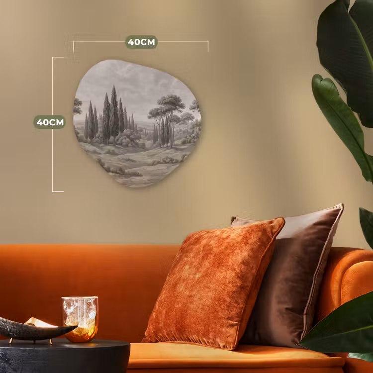 Organisch schilderij - Forex - Vallei - Bos - Natuur - Groen — 4