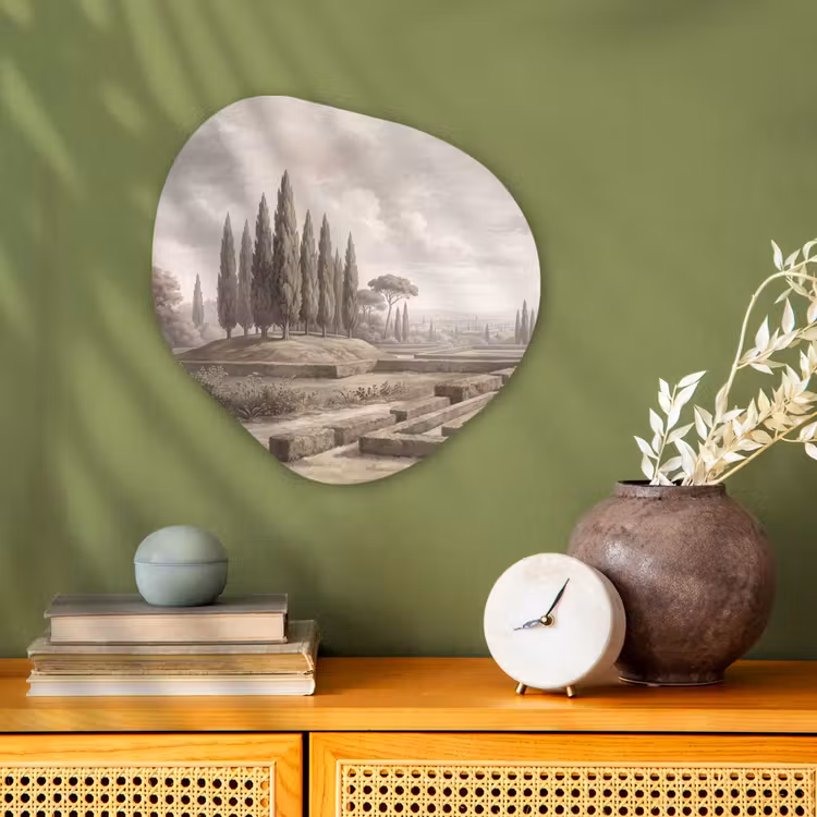 Organisch schilderij - Forex - Vallei - Tuin - Natuur - Groen — 2