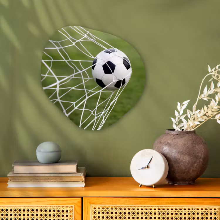 Organisch schilderij - Forex - Voetbal - Goal - Net - Sport — 2