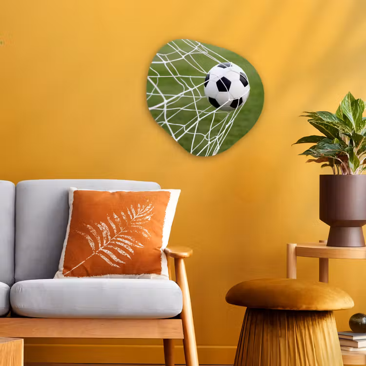 Organisch schilderij - Forex - Voetbal - Goal - Net - Sport — 3